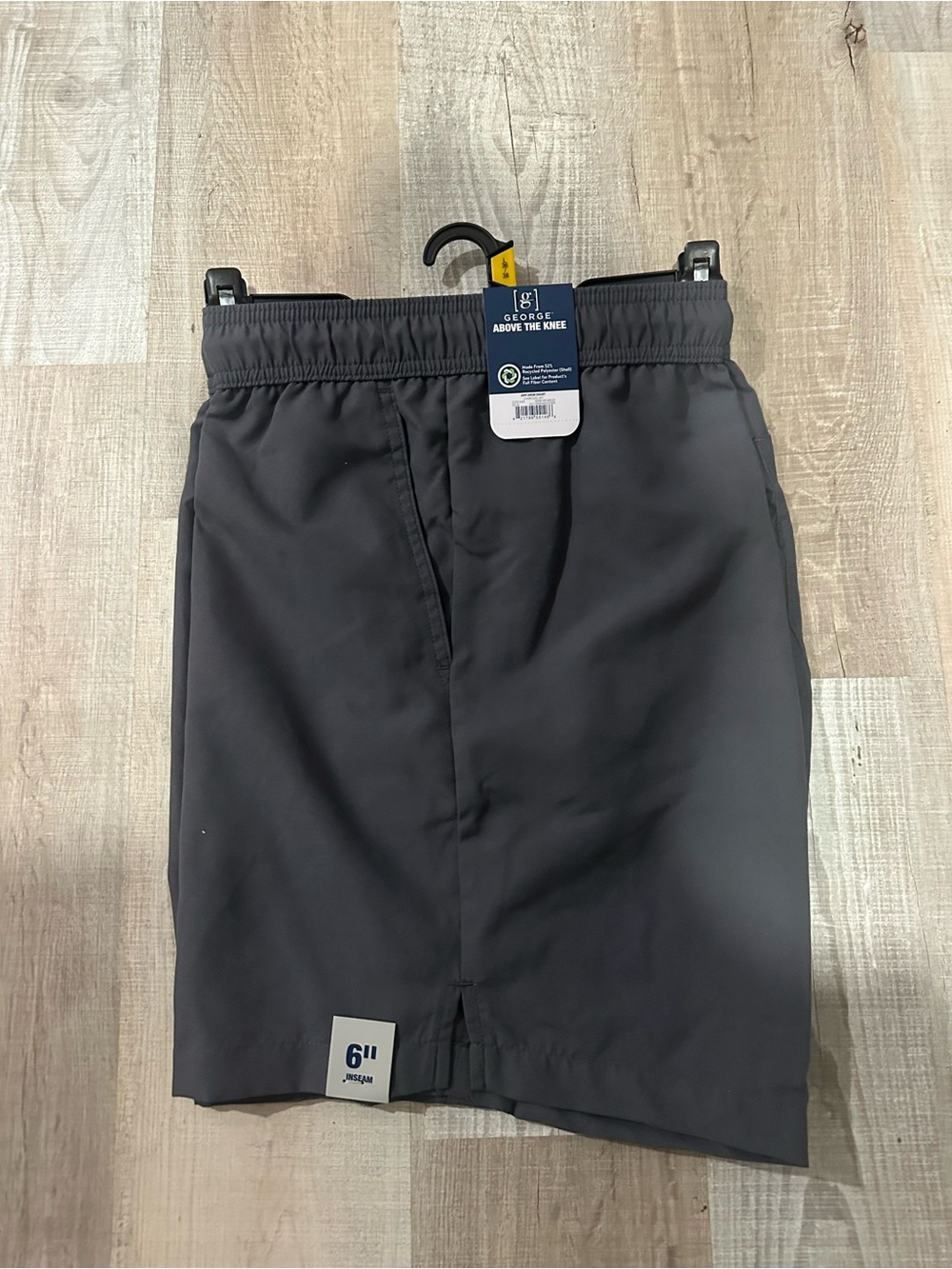 George Men's Athletic Shorts in Charcoal Gray
